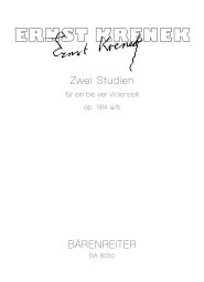 Two Studies for 1-4 Violoncellos Op.184 a/b