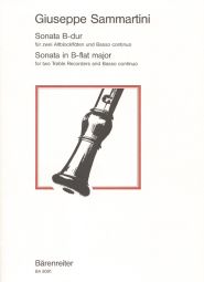 Trio Sonata in B-flat major for 2 Treble Recorders and Basso continuo