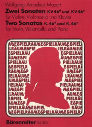 Two Sonatas for Violin, Violoncello & Piano (K.46d, K.46e) (Score & Parts)