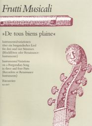 De Tous Biens Plaine. Variations on a Burgundian Song