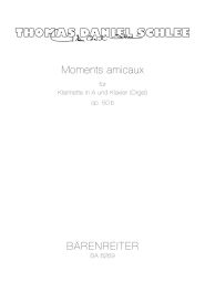 Moments amicaux Op.50b (Clarinet in A & Piano/Organ)