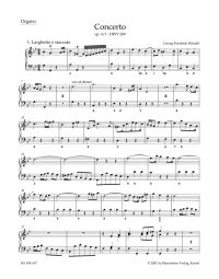 Concerto for Organ in G Minor Op.4/1 (HWV 289) (Organ Solo)