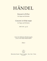 Concerto for Organ in B-flat Major Op.4/2 (HWV 290) (Oboe I)