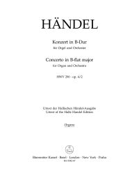 Concerto for Organ in B-flat Major Op.4/2 (HWV 290) (Organ Solo)