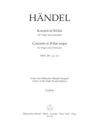 Concerto for Organ in B-flat Major Op.4/2 (HWV 290) (Cembalo)