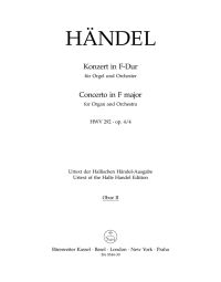 Concerto for Organ in F Major Op.4/4 (HWV 292) (Oboe II)
