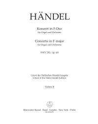 Concerto for Organ in F Major Op.4/4 (HWV 292) (Violin II)