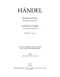 Concerto for Organ in F Major Op.4/5 (HWV 293) (Cello/Bass)