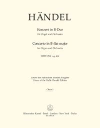 Concerto for Organ in B-flat Major Op.4/6 (HWV 294) (Oboe I)