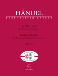 Sonata in C major (HWV 365) for Flute (Recorder) & Piano