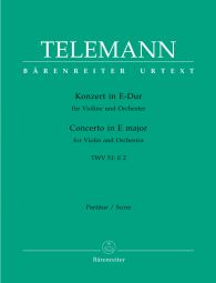 Concerto for Violin in E (TWV 51: E2) Score