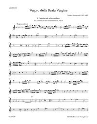 Vespers 1610, Vespro della Beata Vergine Violin II