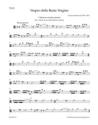 Vespers 1610, Vespro della Beata Vergine Viola I