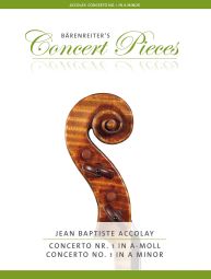 Concerto No. 1 for Violin in A minor (Violin and Piano)