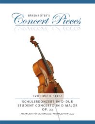 Concerto in G major Op.22 for Cello from the Violin Concerto in D major (Cello & Piano)