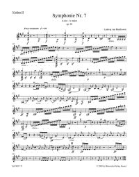 Symphony No.7 in A major Op.92 (Violin II)