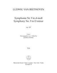 Symphony No.9 in D minor Op.125 (Viola)