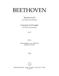 Concerto for Violin in D major Op. 61 (Viola)