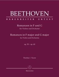 Romances for Violin and Orchestra Op.50 and Op.40 (Full Score)