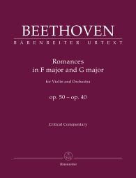 Romances for Violin and Orchestra Op.40 and Op.50 (Critical Commentary)
