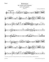 Romances for Violin and Orchestra Op.40 and Op.50 (Wind Set)