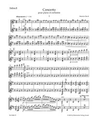 Concerto in G major for Piano (Violin II)