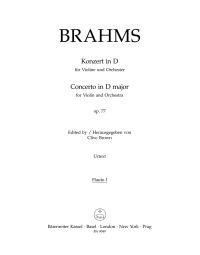 Concerto for Violin in D major Op.77 (Wind Set)