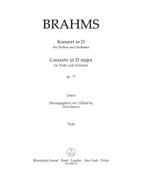 Concerto for Violin in D major Op.77 (Viola)