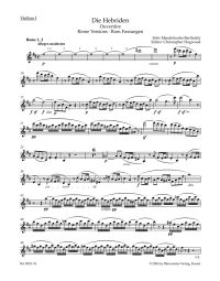 The Hebrides Op.26 (Violin I)