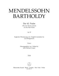 Psalm 42 As the Hart Pants Op.42 (Viola)