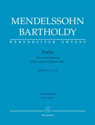 Psalm "Non nobis Domine" / "Nicht unserm Namen, Herr" Op.31 (Vocal Score)