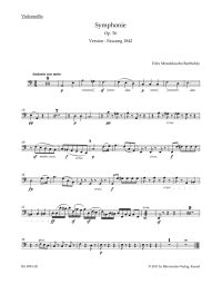 Symphony No.3 in A minor Op.56 (Scottish) (Cello)