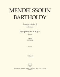 Symphony No.4 in A major Op.90 (Italian) (Violin I)