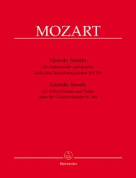 Clarinet Quintet in A (K.581) arranged for Clarinet in B-flat & Piano