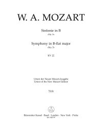 Symphony No.5 in B-flat major (K.22) (Viola)