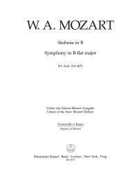 Symphony in B-flat major (K.Anh.214 - K.45b) (Cello/Bass)