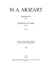 Symphony No.8 in D major (K.48) (Viola)