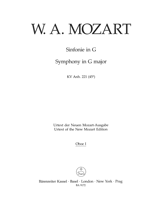 Symphony in G major - Alte Lambacher (K.Anh.221 K.45a) (Wind Set)