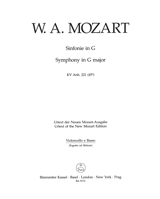 Symphony in G major - Alte Lambacher (K.Anh.221 K.45a) (Cello/Bass)