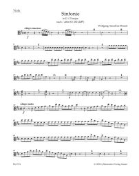 Symphony in D (K.250 K.248b) after the Serenade K.250 (Viola)