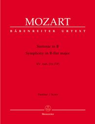 Symphony in B flat major (K.Anh.216 K.74g) (Full Score)