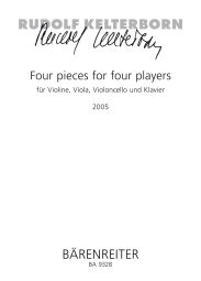 Four Pieces for Four Players