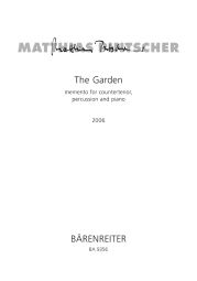 The Garden: Memento for Counter Tenor, Percussion, Piano