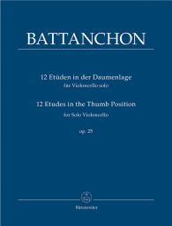 12 Etudes in the Thumb Position Op.25 Violoncello Solo