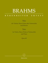 Trio for Violin, Horn (Viola or Violoncello) & Piano Op.40