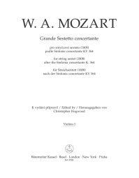Grande sestetto concertante for String Sextet (K.364) (Violin I)