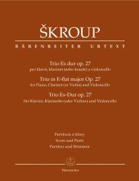 Trio for Piano, Clarinet (Violin) & Violoncello in E-flat major Op.27 (Score & Parts)