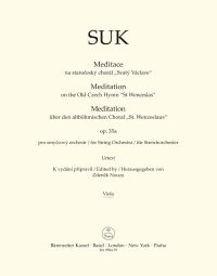 Meditation on the Old Czech Hymn St Wenceslas Op.35a for String Orchestra (Viola)