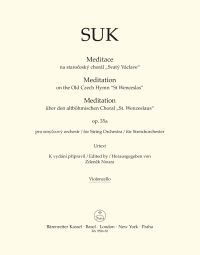 Meditation on the Old Czech Hymn St Wenceslas Op.35a for String Orchestra (Cello)