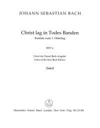 Cantata No.4 Christ lag in Todes Banden (BWV 4) (Viola II)